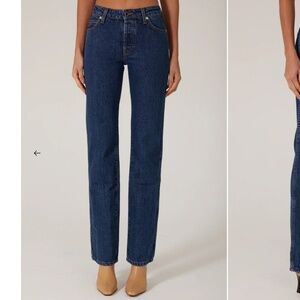 SAME “Perfect Jean” – Vintage Dark Straight Leg Denim – Size 26